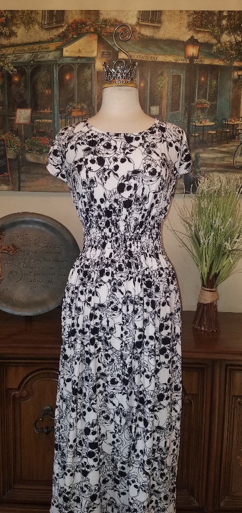 Buttery soft dress ( skulls )